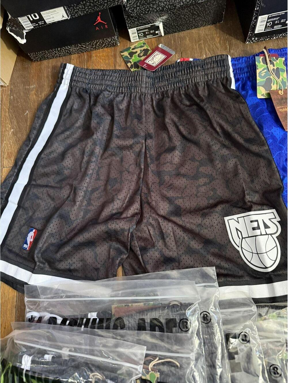 Bape Brooklyn Nets shorts sz S-XXL